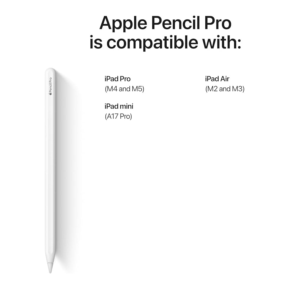 Apple Pencil Pro – قلم ذكي لاسلكي احترافي لأجهزة iPad Pro وiPad Air – موديل A2538 (MX2D3CH/A)