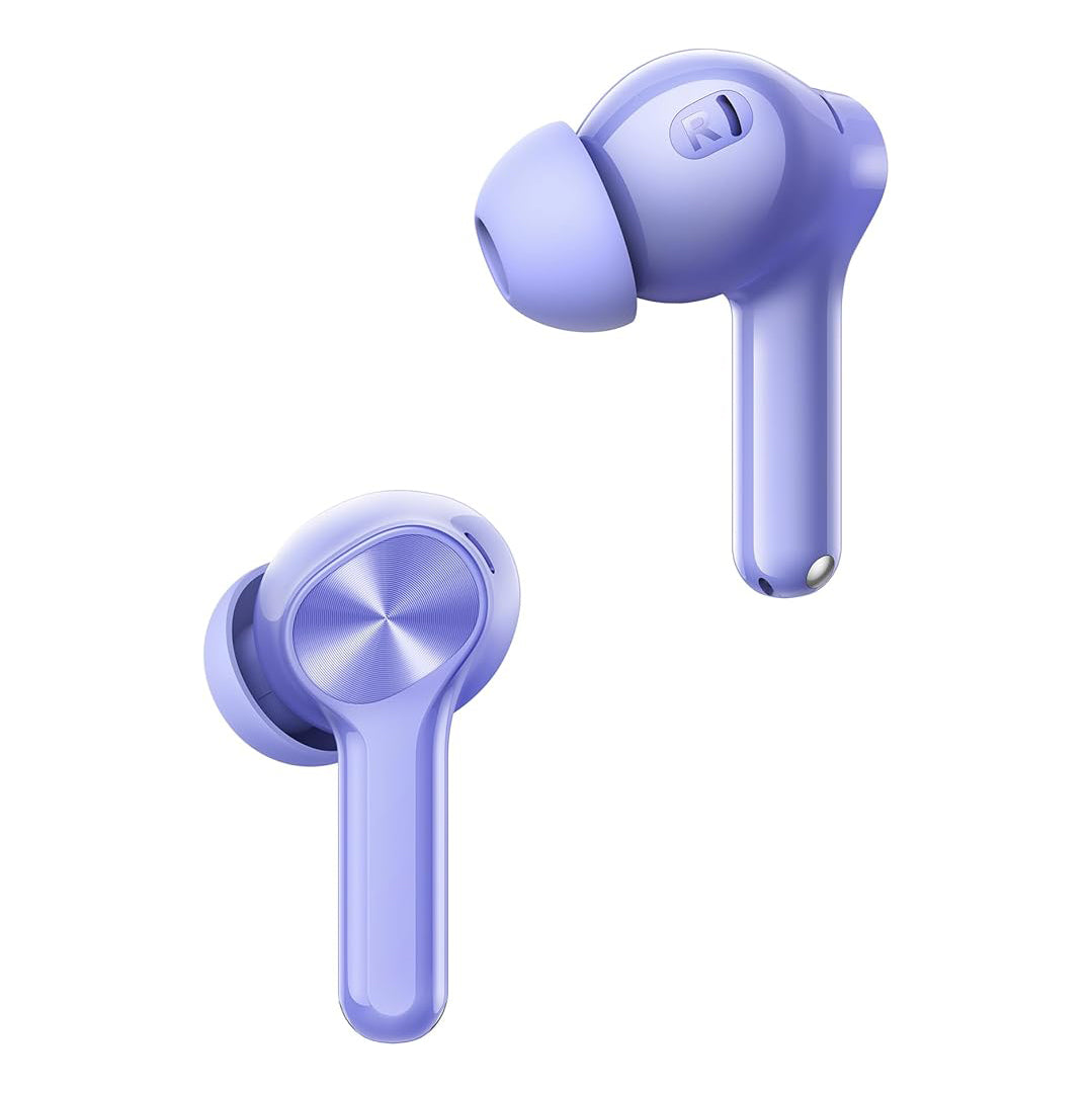 Realme Buds T200 Lite True Wireless Earbuds Bluetooth 5.4 with AI ENC & 48H Playback – Black / Purple / Grey