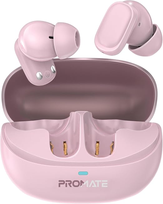 PROMATE Lush-Pro.White High Fidelity TWS BT V5.4 Earbuds with Intellitouch-17
