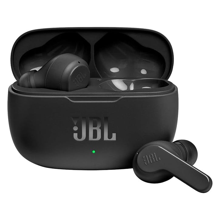 JBL Vibe 200TWS True Wireless Earbuds with Deep Bass & 20H Battery – Black