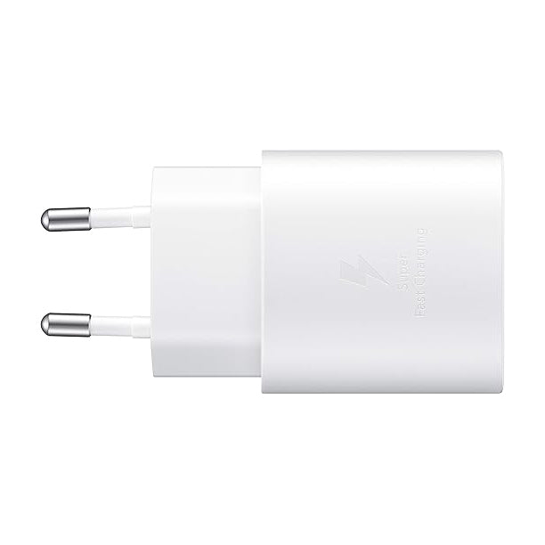شاحن Samsung EP-T2510 بقوة 25W شحن فائق السرعة USB-C – أبيض وأسود