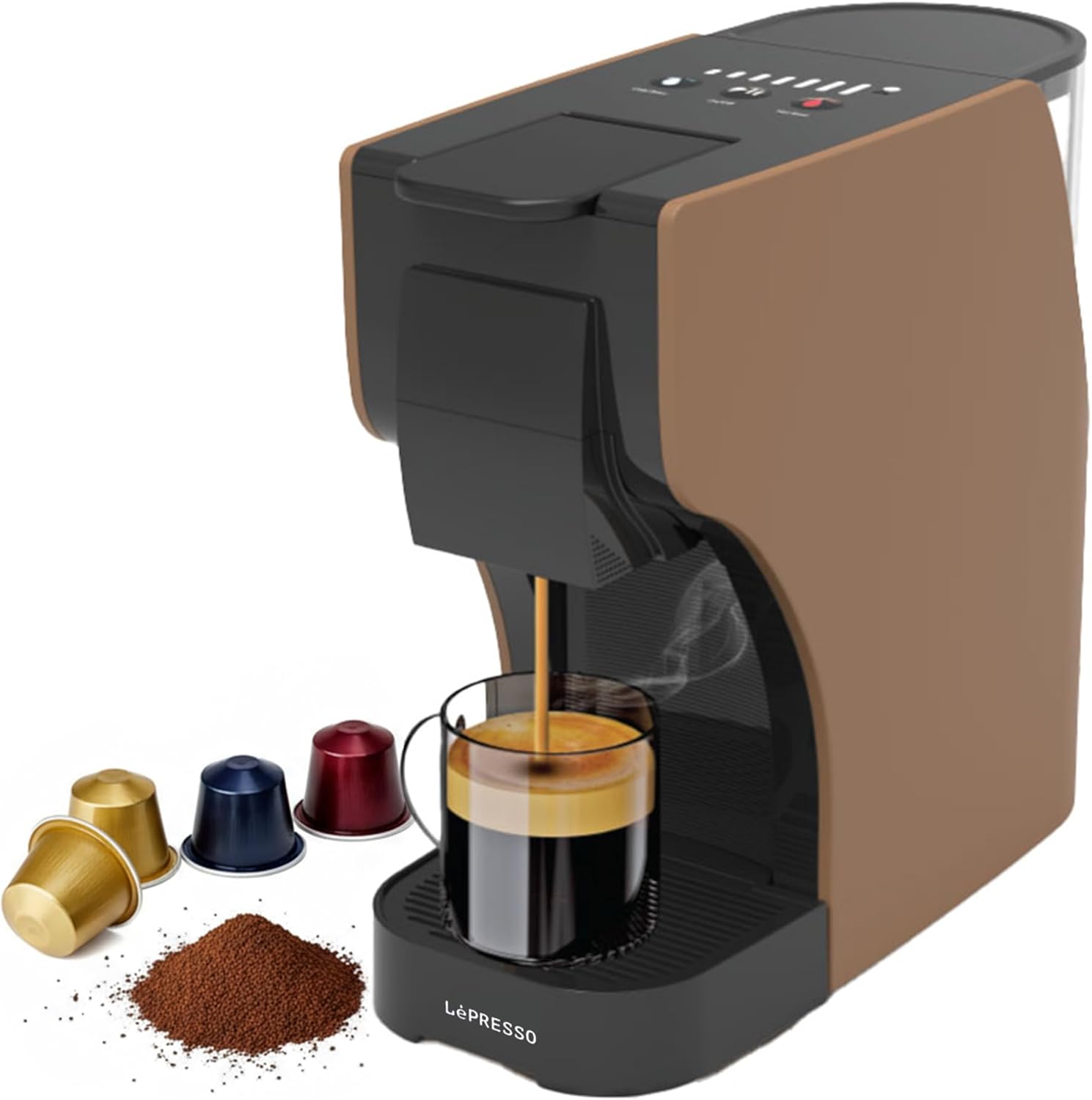 ماكينة قهوة كبسولات LePresso Trezza 3 في 1