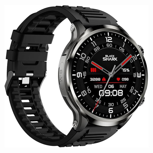Black Shark Watch X 4G Android Smartwatch 1.9" Curved Display – Black