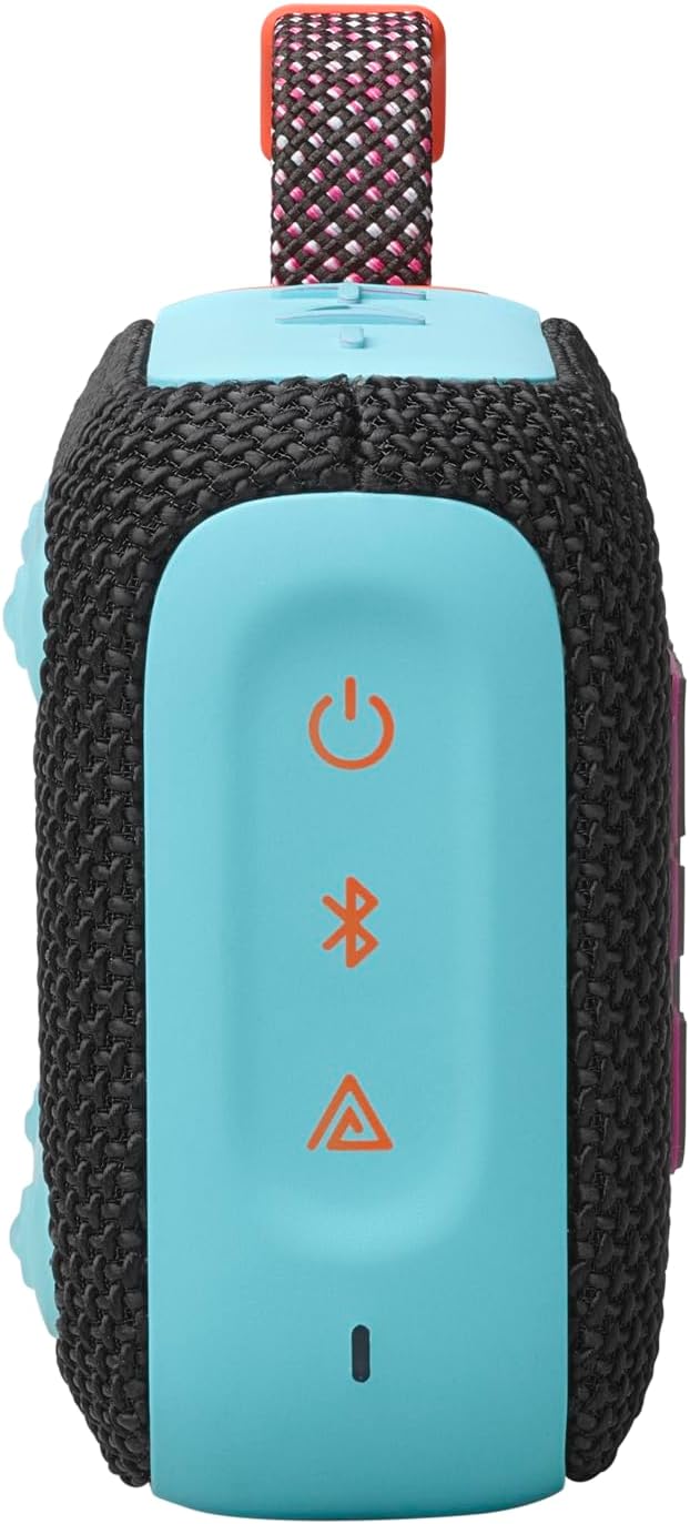 JBL Go 4 Ultra-Portable Waterproof and Dustproof Bluetooth Speaker - 7H (BLACK/ORANGE)