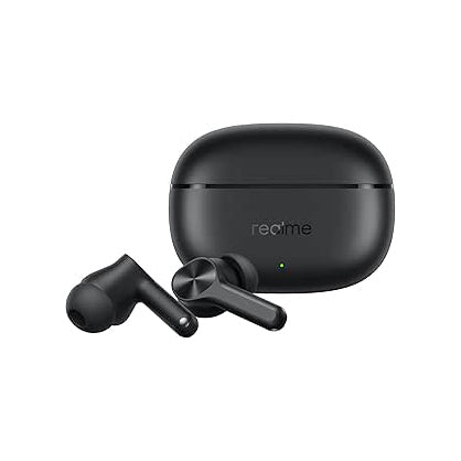 سماعات Realme Buds T200x اللاسلكية TWS مع ANC وبطارية حتى 48 ساعة – أسود / أبيض