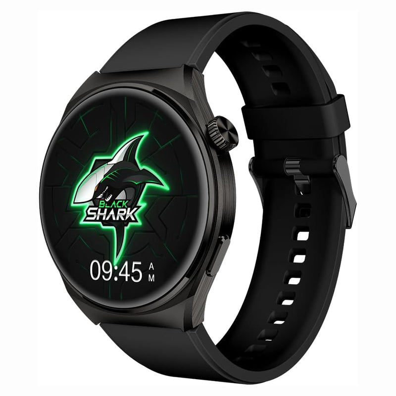 ساعة Black Shark S1 الذكية بشاشة AMOLED مقاس 1.43 بوصة ومكالمات Bluetooth ومقاومة IP68 – أسود-1