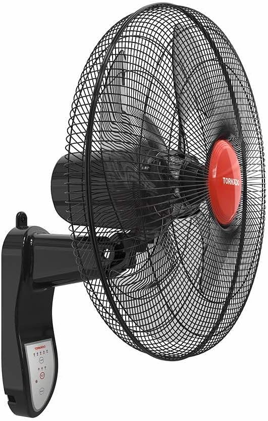 Tornado Wall Fan 18 inch 3 Speed Levels 4 Blades with Remote Control 220 W EPS-18R