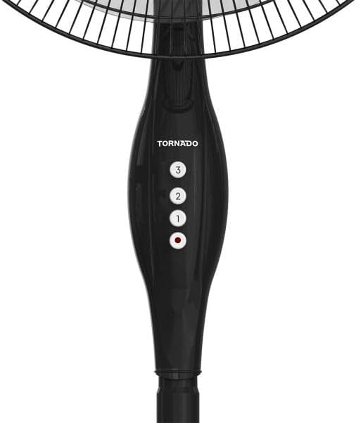 Tornado Stand Fan 16 Inch 4 Blades Black Tsf-16W