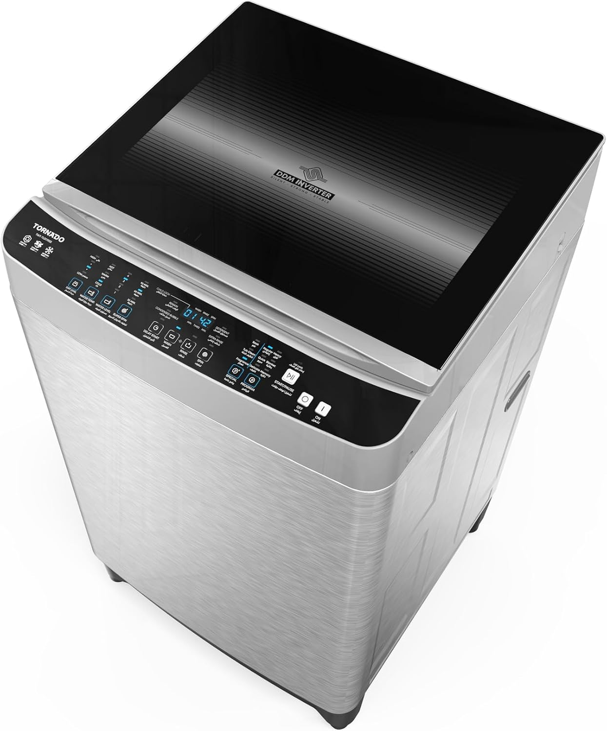 Tornado 17 Kg Top Loading Ddm Inverter Motor Fully Automatic Washing Machine Twt-Tld17Rss