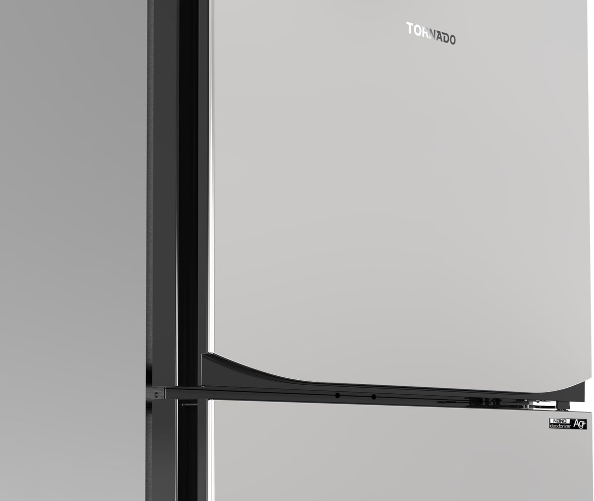 Tornado Refrigerator Inverter No Frost 396 Liter Silver Rf-480Tv-Sl