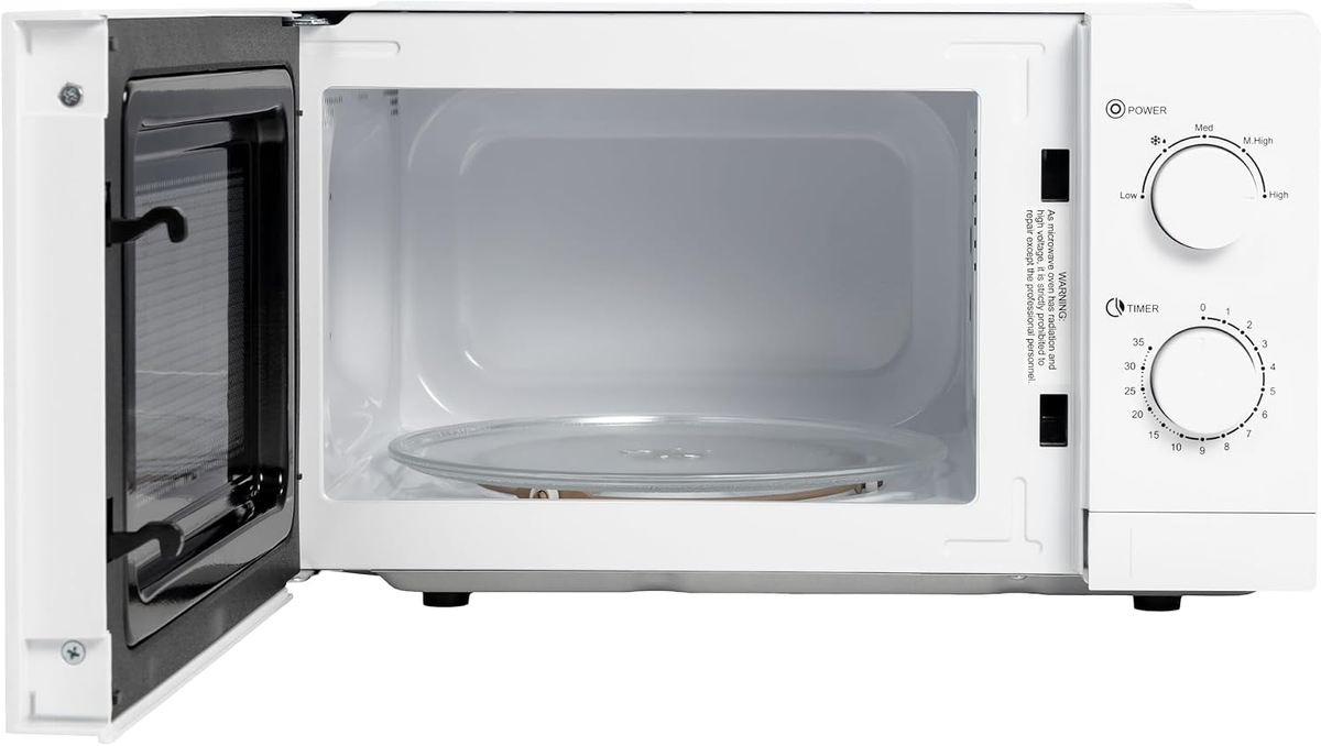 Tornado 20L Solo Microwave Oven 700W Power 5 Power Levels Defrost Function Twms-20-W-E
