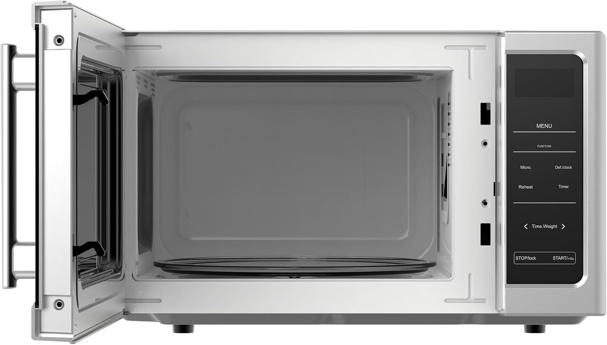 Tornado 25L Digital Solo Microwave Oven 850W Power 10 Power Levels Touch Control Panel 8 Auto Menus Twds-25-S-E