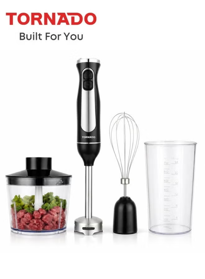 Tornado Hand Blender 600W Motor 2 Speeds With Stepless Variable Speed Control Thb5405-Gs