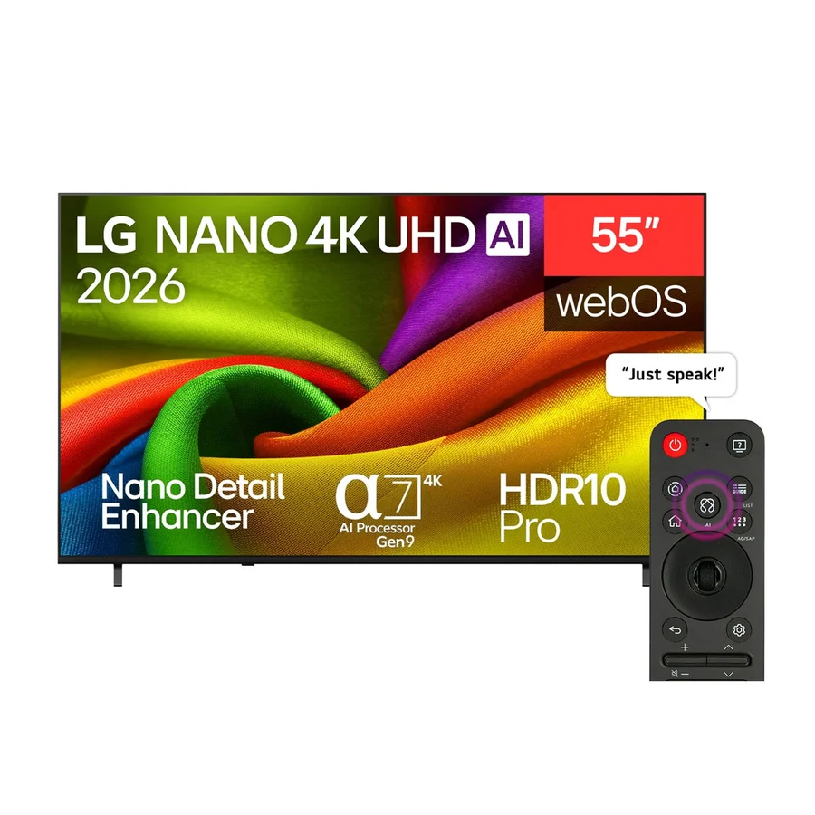LG 55inch NU84 Nano 4k UHD AI Smart Television (2026 M0del) – 55NU840B6LA