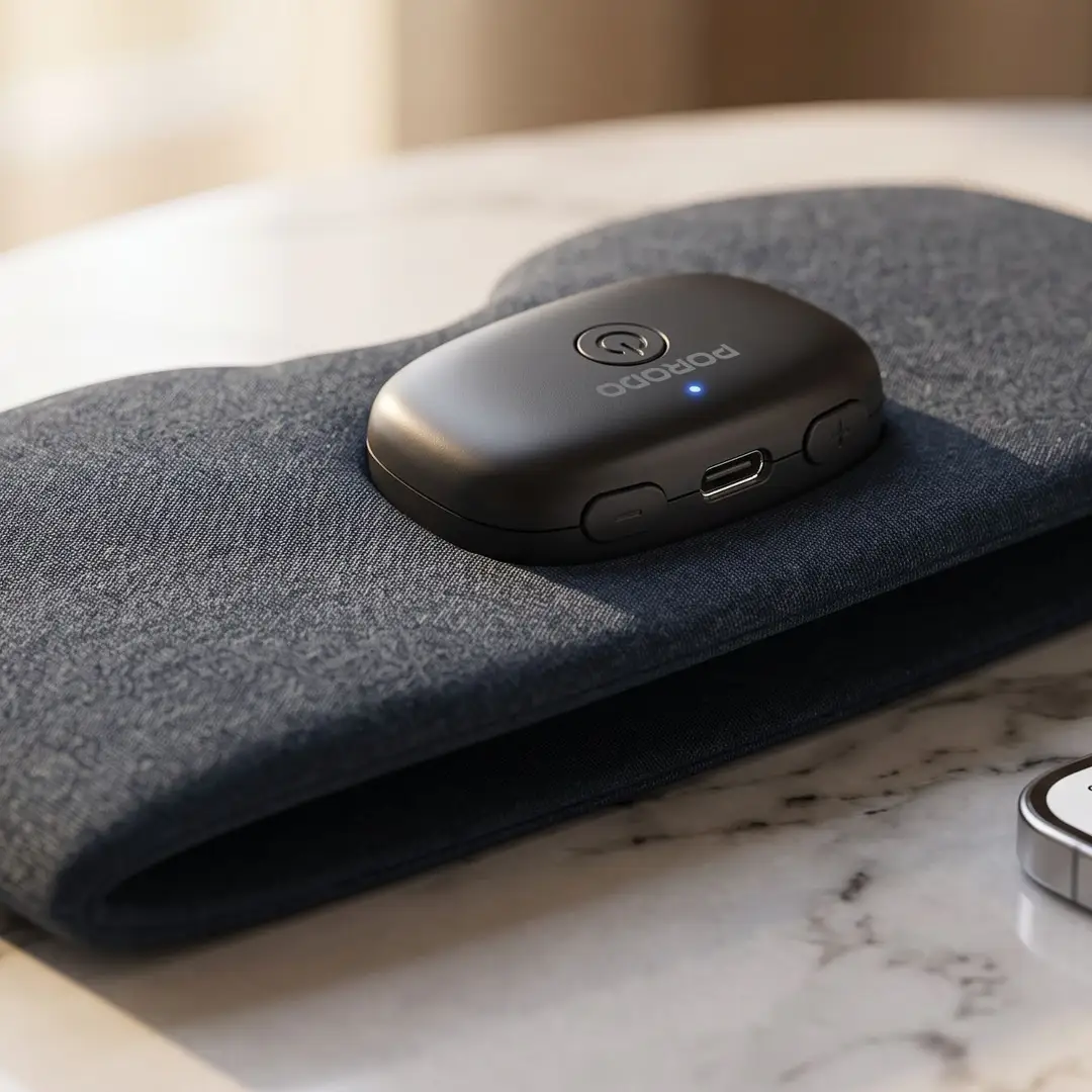 Porodo Lifestyle Heat compress Eye Massager Pad- Grey
