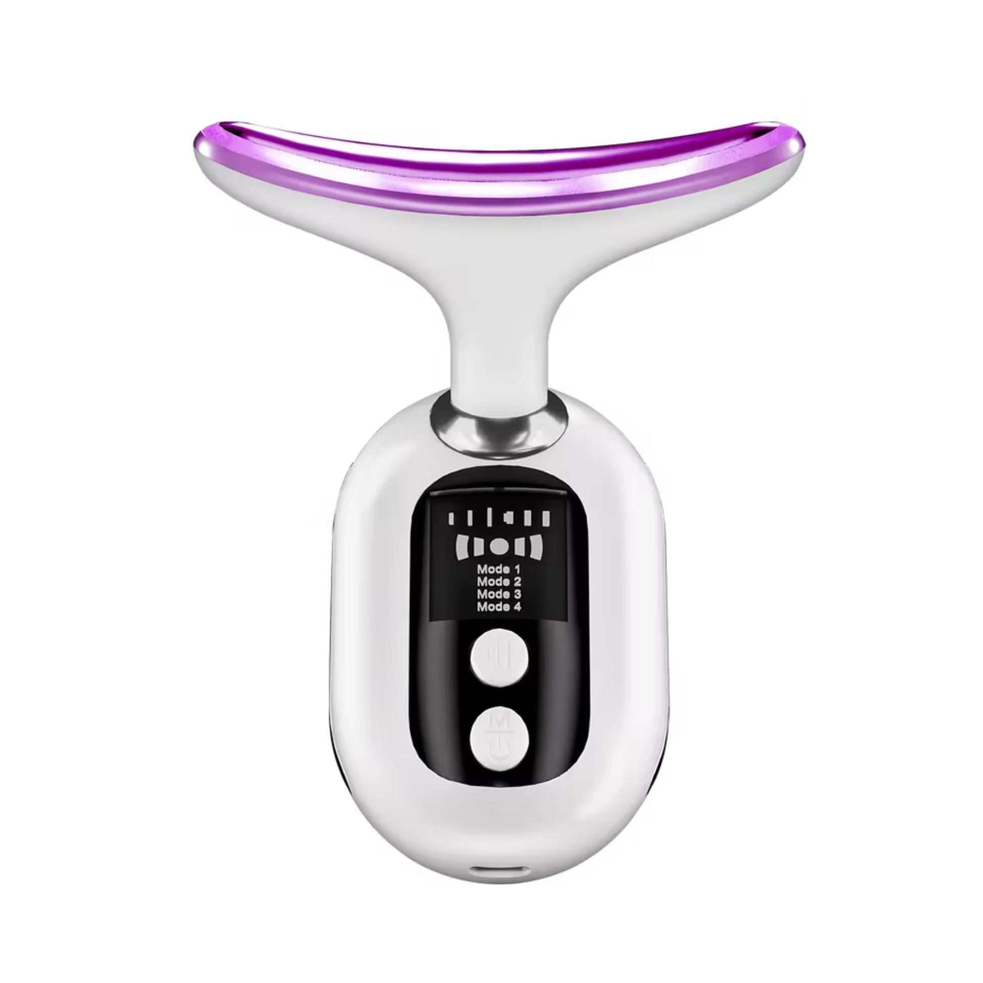 Porodo Lifestyle Face and Neck Massager 400mah with 4 Modes and three LED Lights -White