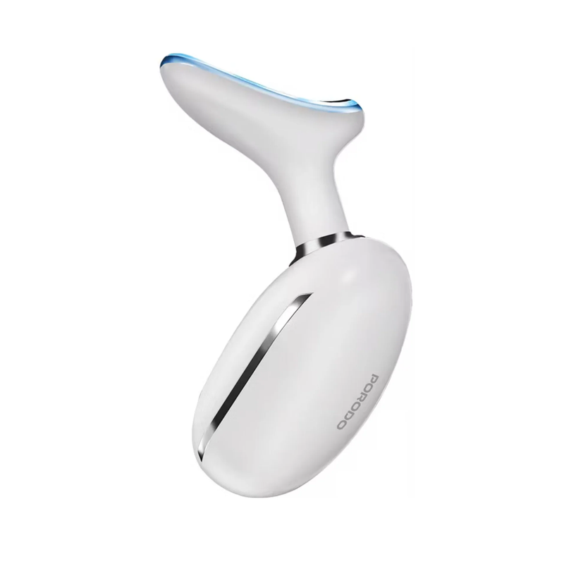 Porodo Lifestyle Face and Neck Massager 400mah with 4 Modes and three LED Lights -White