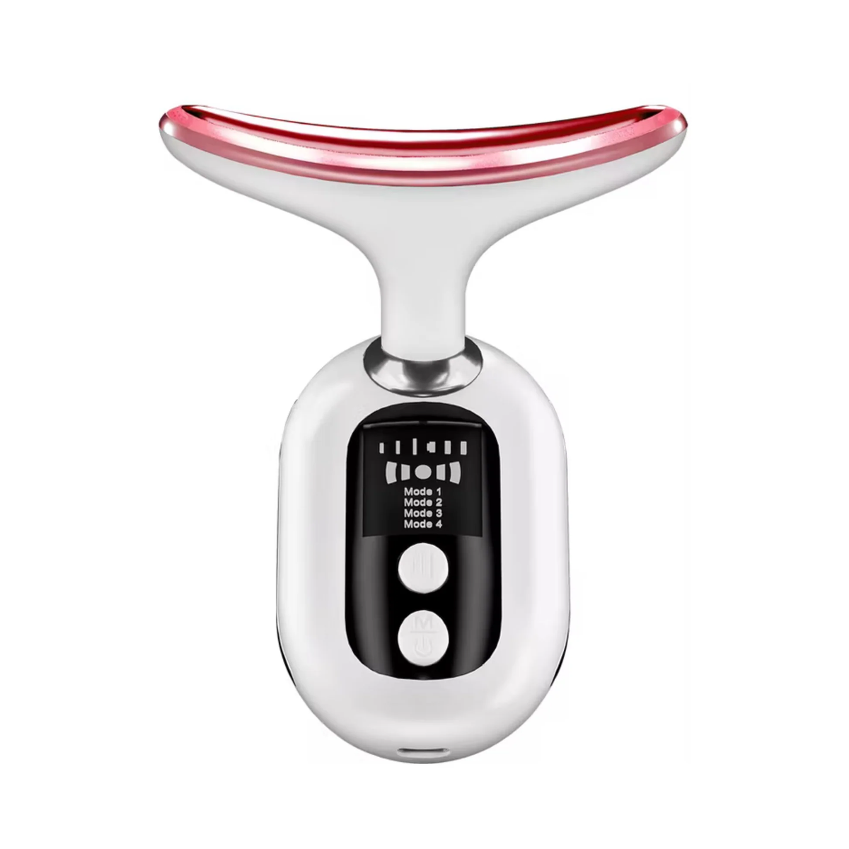 Porodo Lifestyle Face and Neck Massager 400mah with 4 Modes and three LED Lights -White