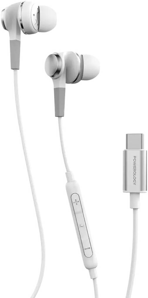 Powerology Type-C Stereo Wired Earphones
