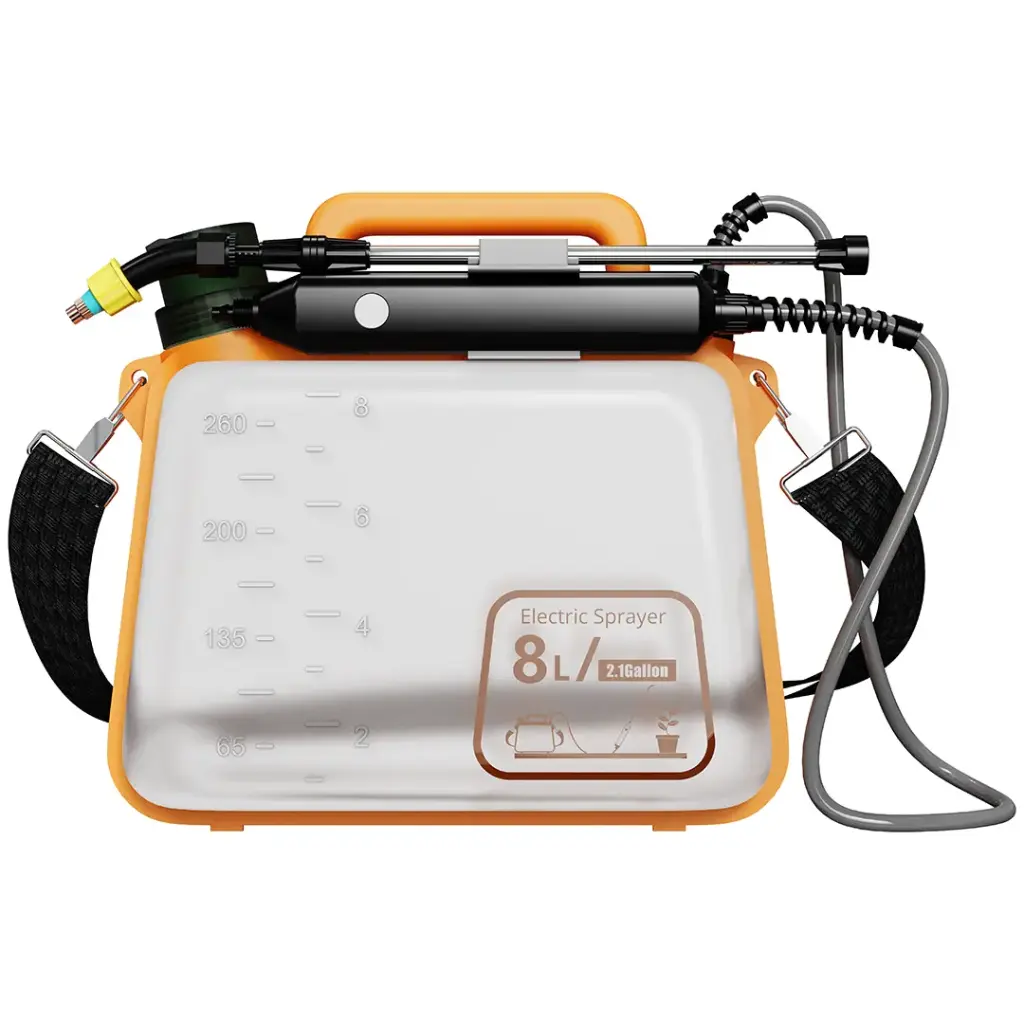 Porodo Lifestyle AquaSplash 2-in-1 1500mAh Portable Garden Electric Water Sprayer - Orange