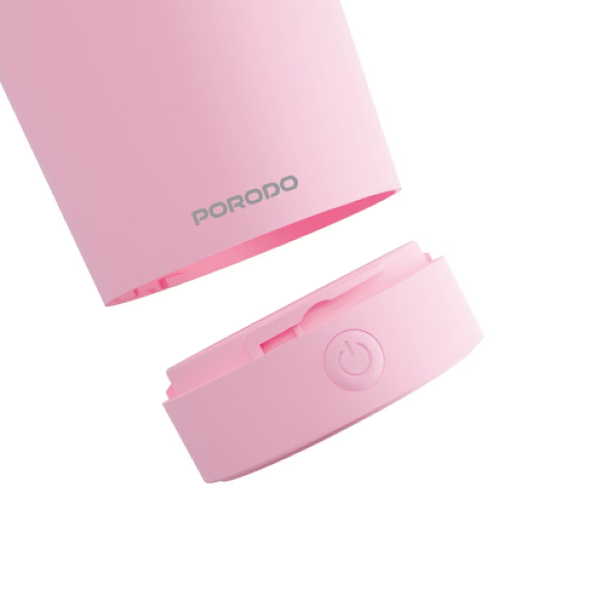 Porodo Detachable Self Stirring Mug Double Wall Stainless Steel 400ml  (PINK)