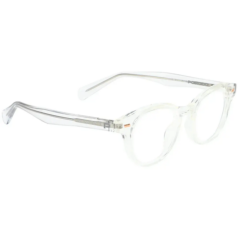 Porodo San Marino Lifestyle Retro Inspired Round Frame Anti Blue Light Glass Transparent
