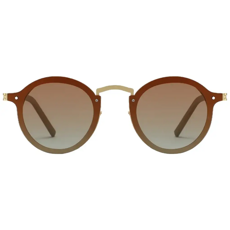 Porodo Riviera Lifestyle Elegant Round Frame Sunglasses With Manual Adjustable Darkness Control
