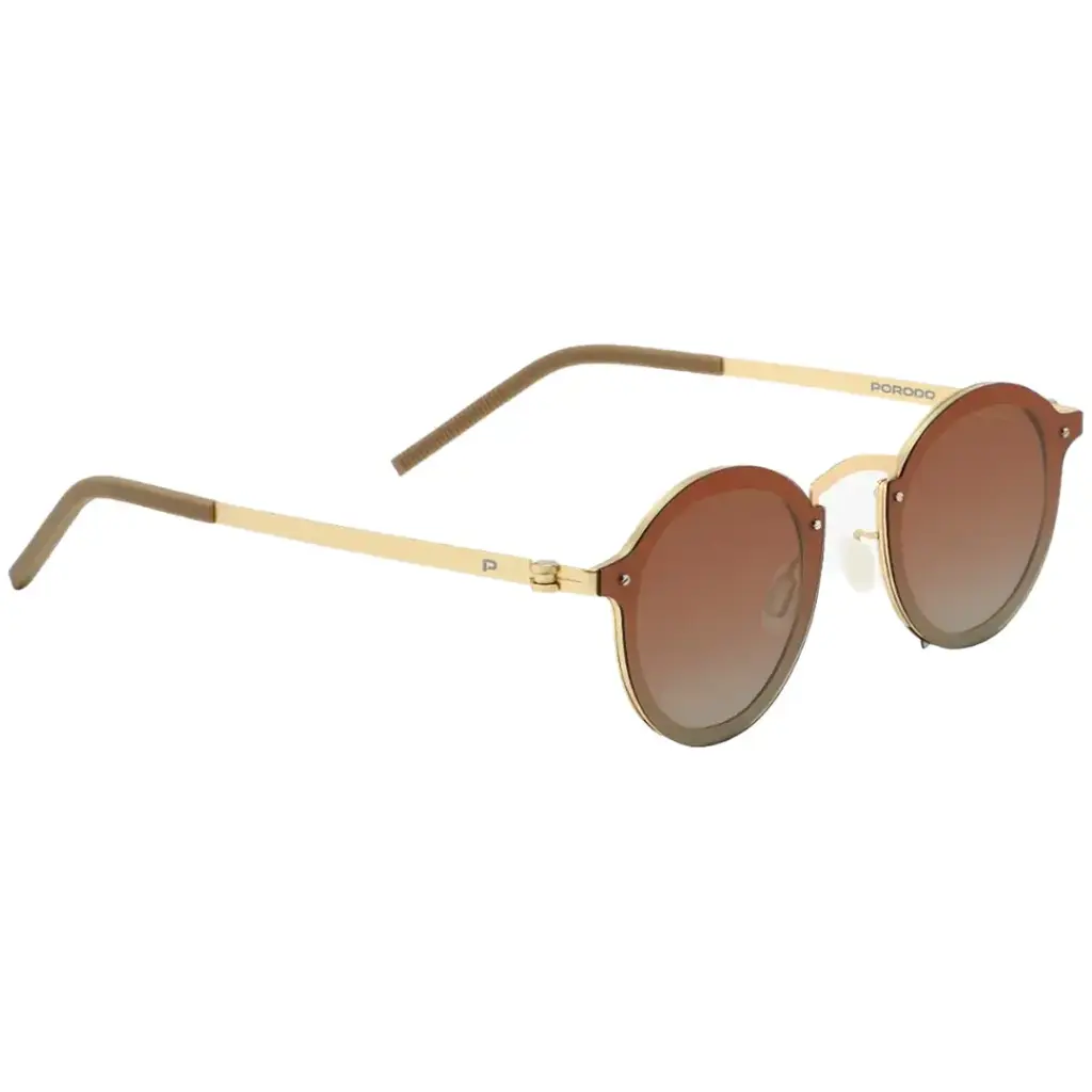 Porodo Riviera Lifestyle Elegant Round Frame Sunglasses With Manual Adjustable Darkness Control