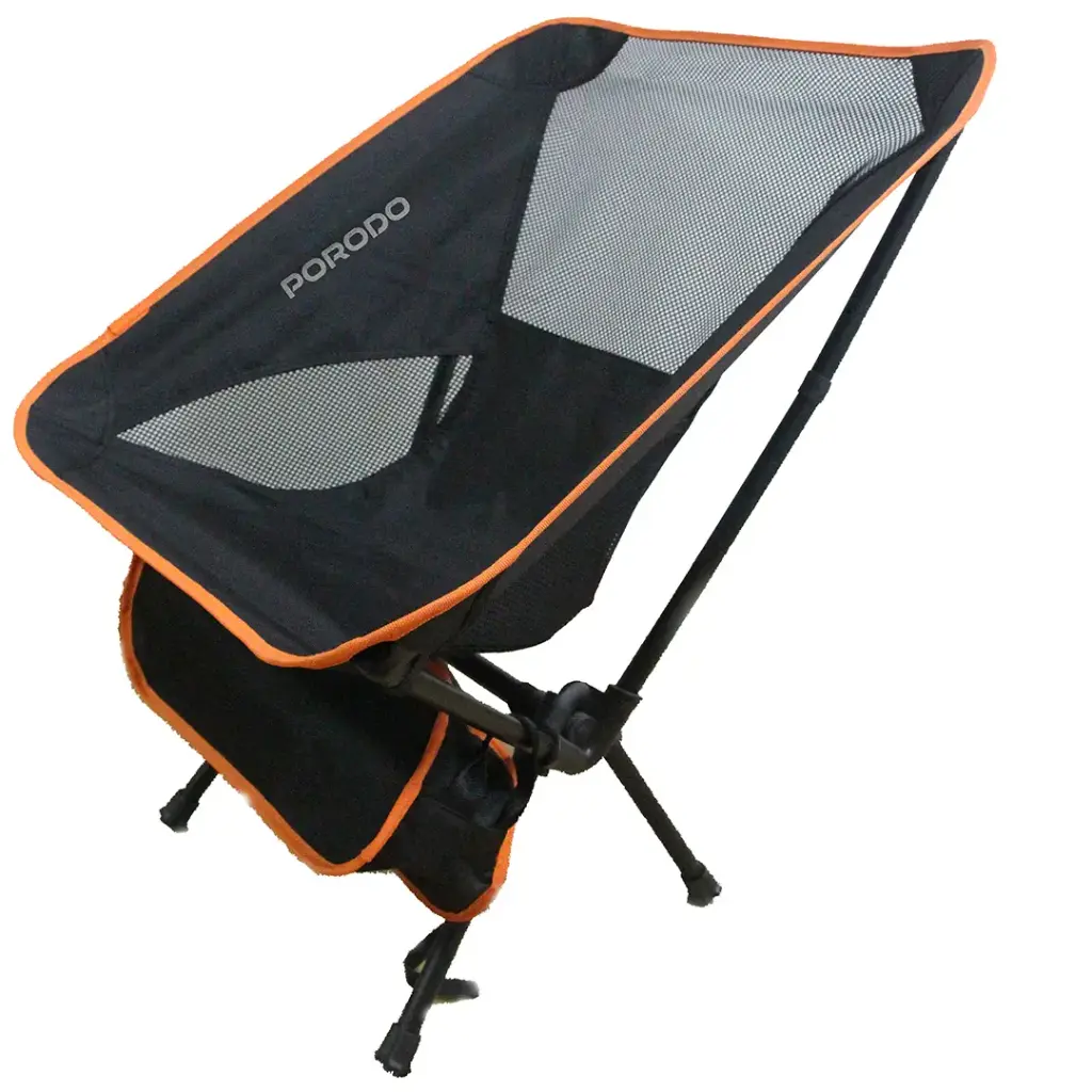 Porodo Lifestyle Mesh Fabric Multifoldable Camping Chair With Pouch