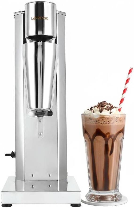 LePresso Frosty Whip Frappe Shake Machine - Silver