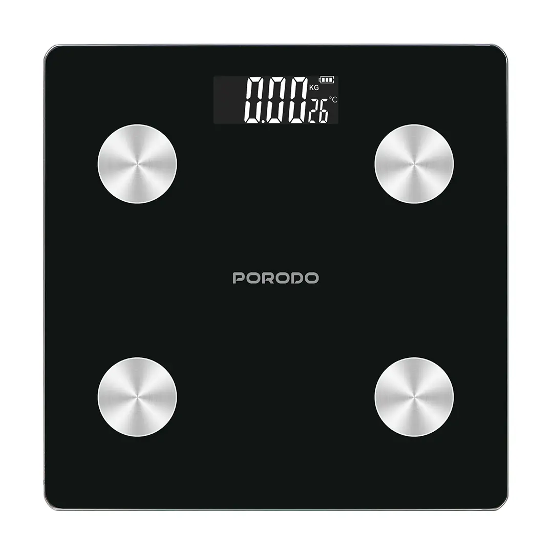 Porodo 'Gravis' LifeStyle Smart Body Fat Scale 30x30x2.5