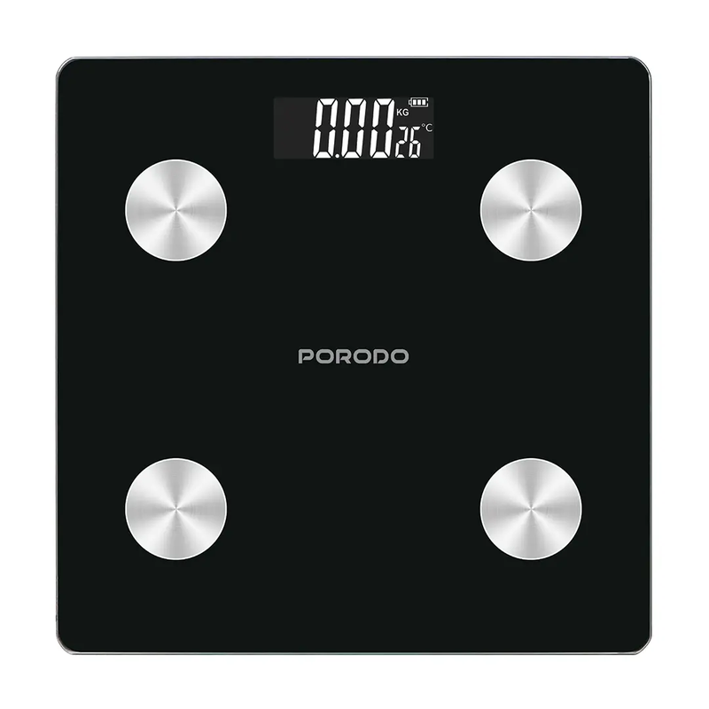 Porodo 'Gravis' LifeStyle Smart Body Fat Scale 30x30x2.5