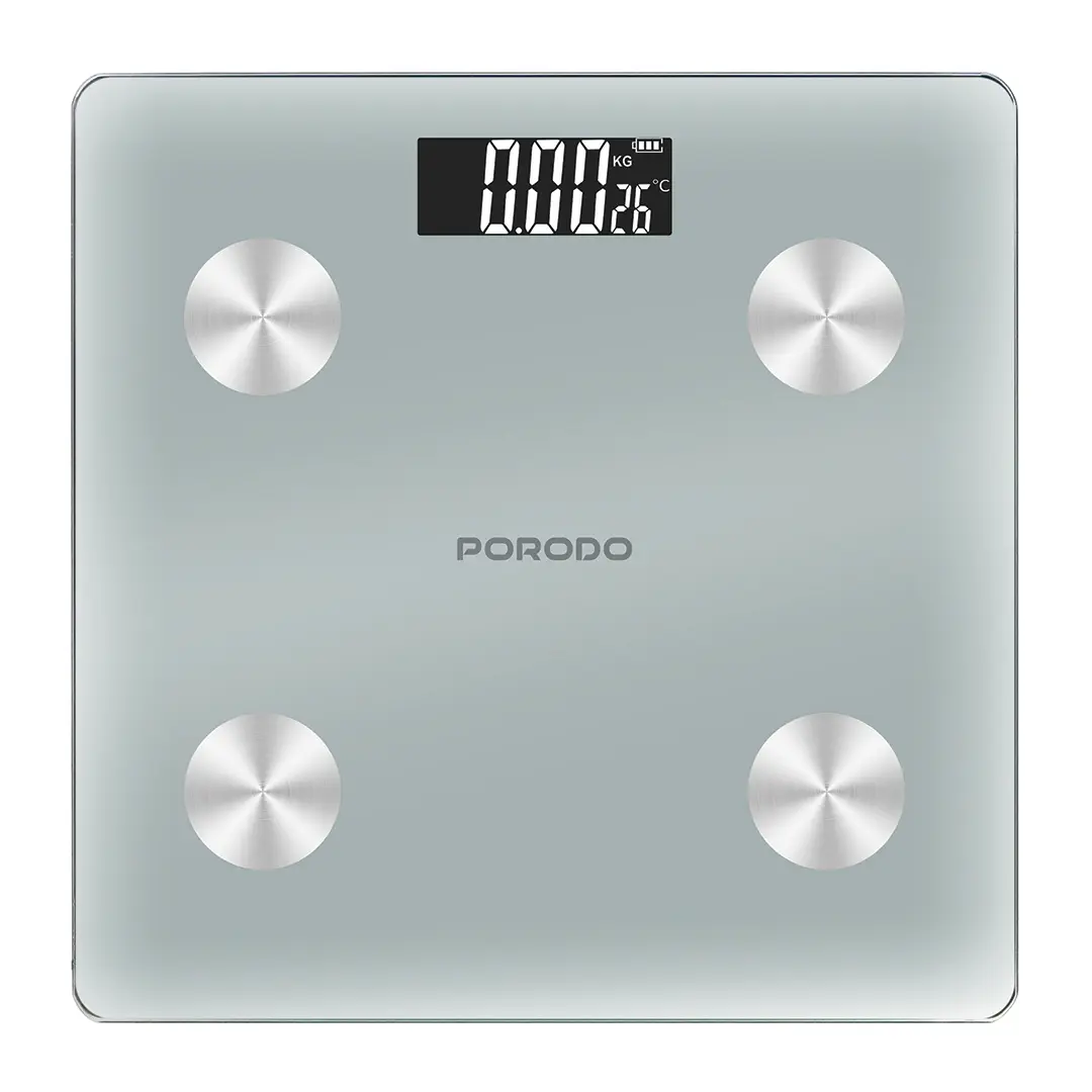 Porodo 'Gravis' LifeStyle Smart Body Fat Scale 30x30x2.5