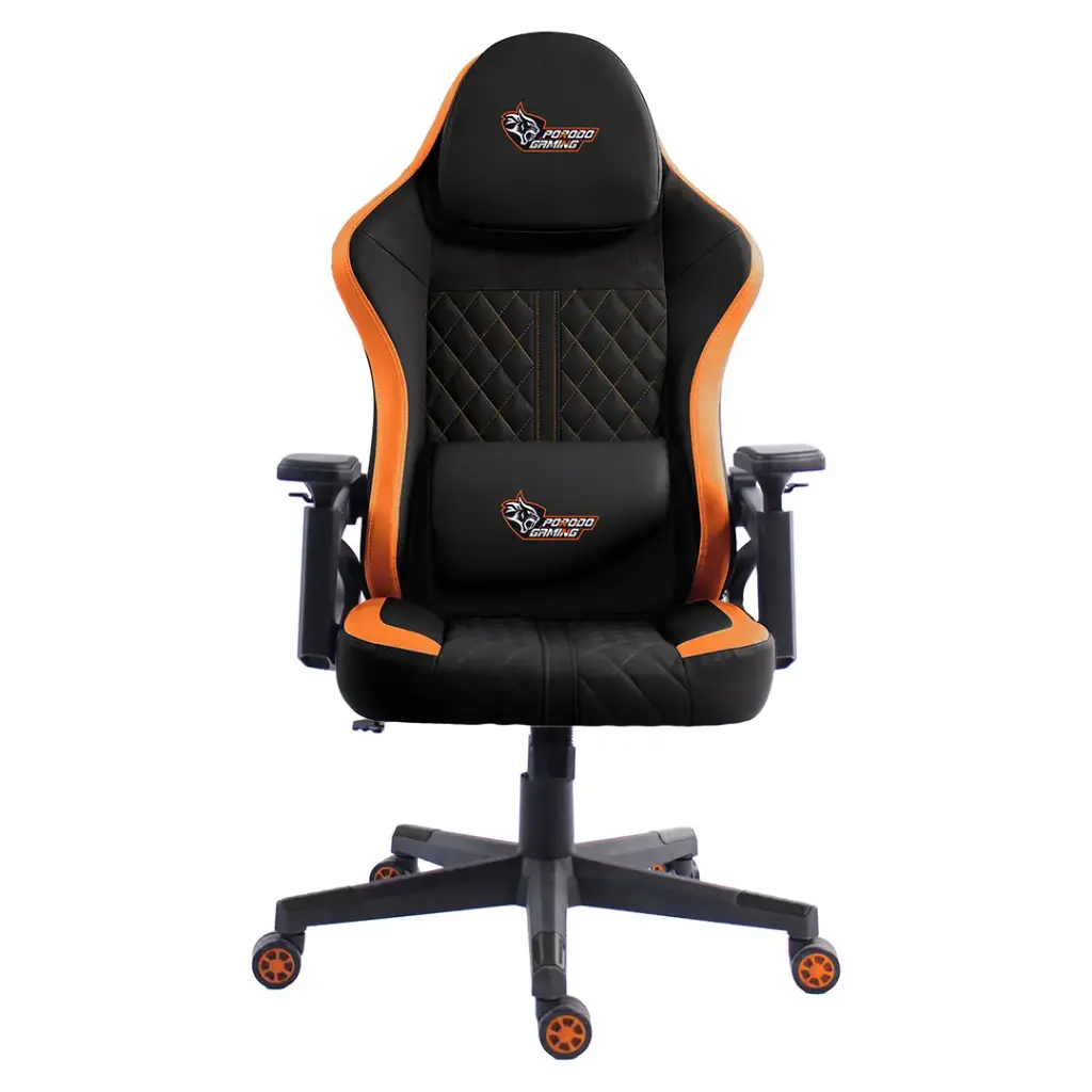 Porodo Gaming Chair recycle foam+ new foam - Black/Orange