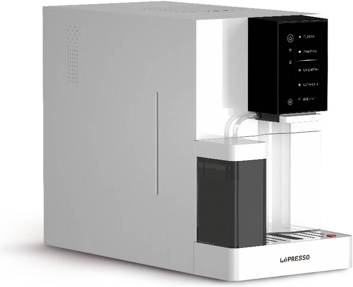 LePresso Brevissimo Automatic Coffee Machine with Mobile App White