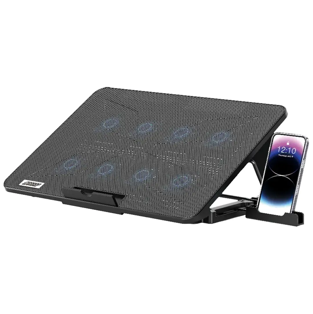 Porodo Gaming Laptop Cooling Pad With Phone Holder