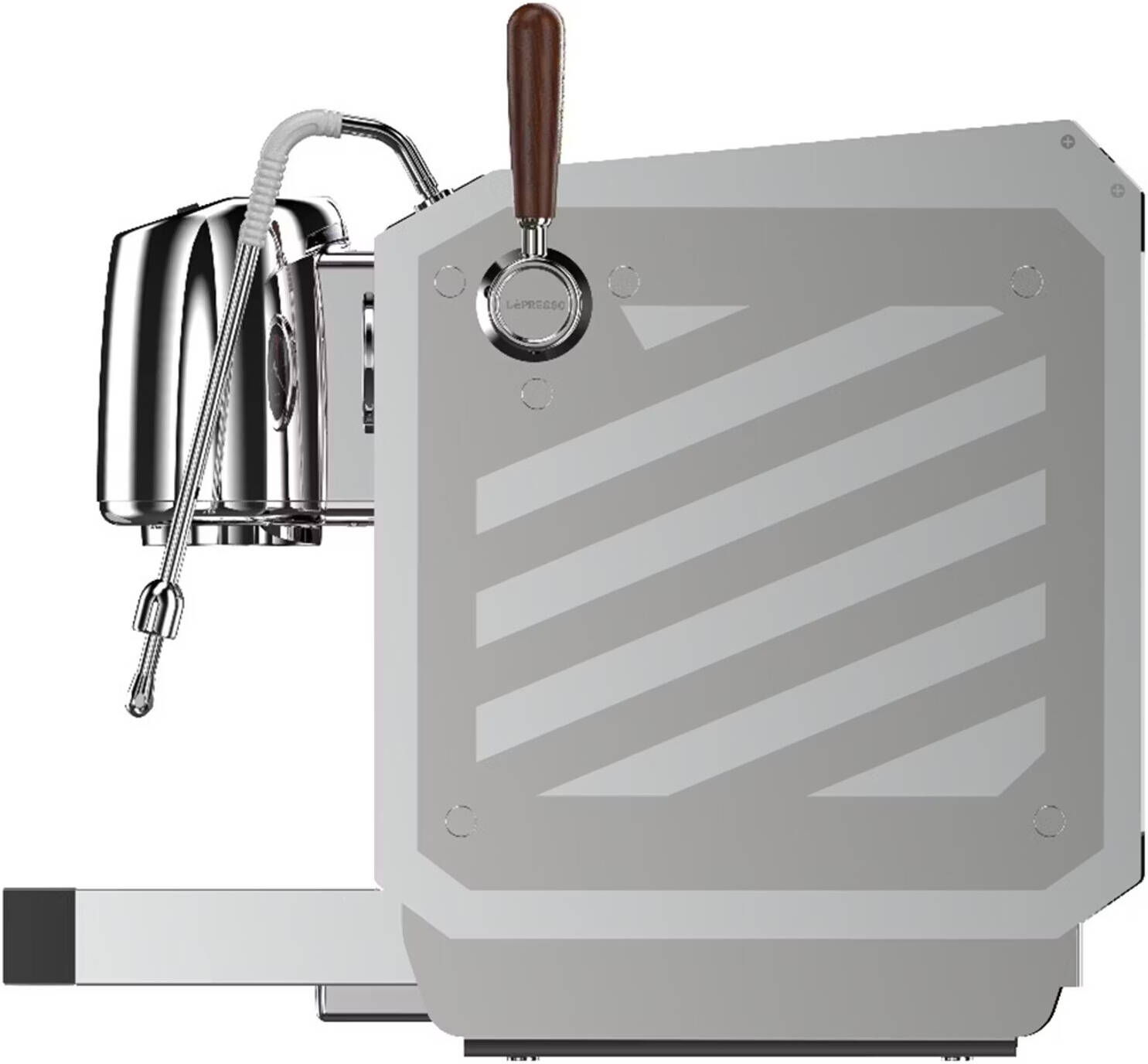 LePresso Corazzato 9 Bar Coffee Machine with Italian Rotary Pump - Silver