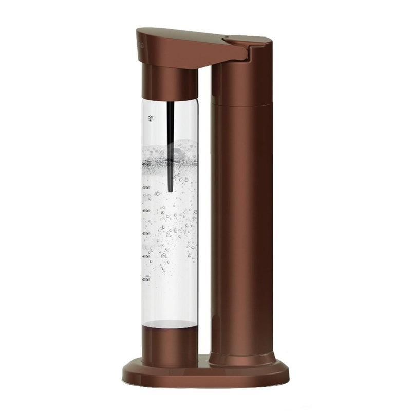 LePresso Fizznest Instant Carbonator and Soda Maker with Dual Bottle (500+350ml) (Brown)
