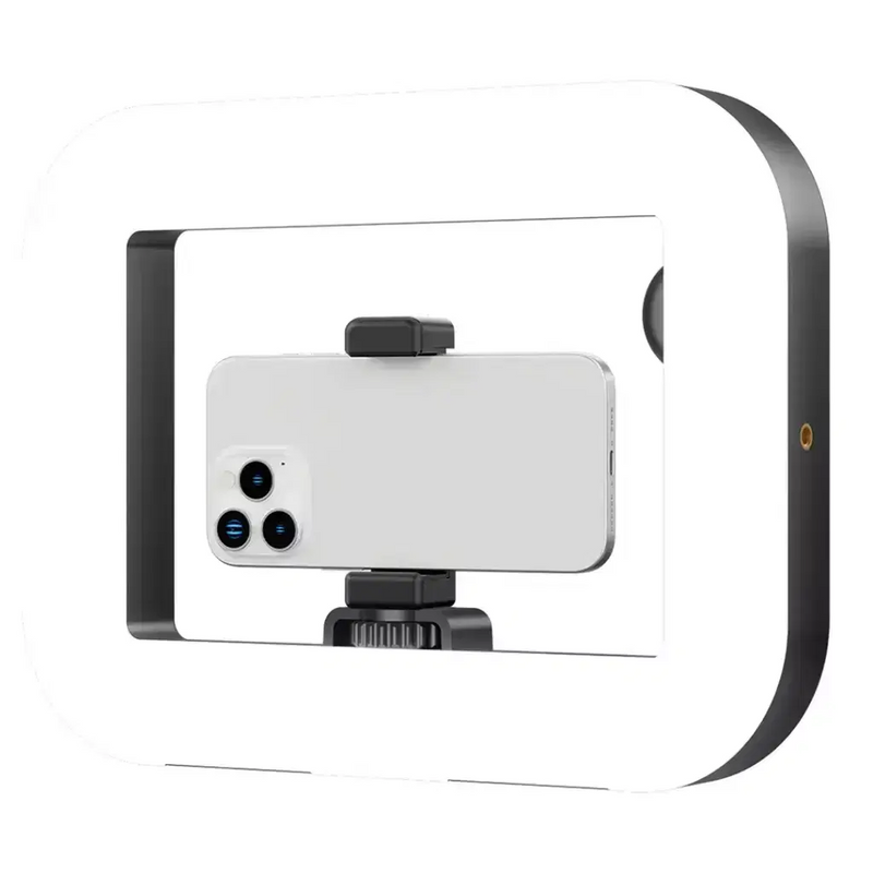 Porodo Lifestyle Vlogging Light with Tripod & Shutter Button - Black