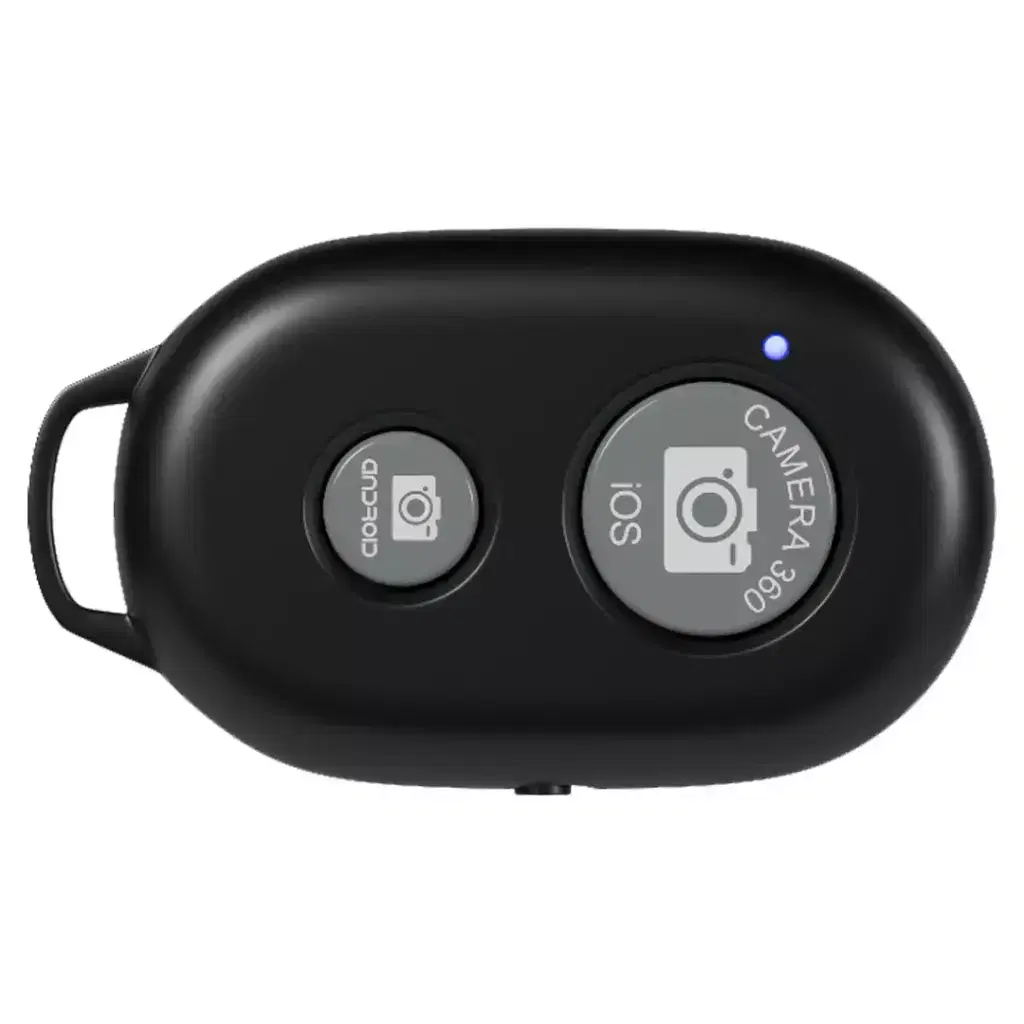 Porodo Lifestyle Vlogging Light with Tripod & Shutter Button - Black