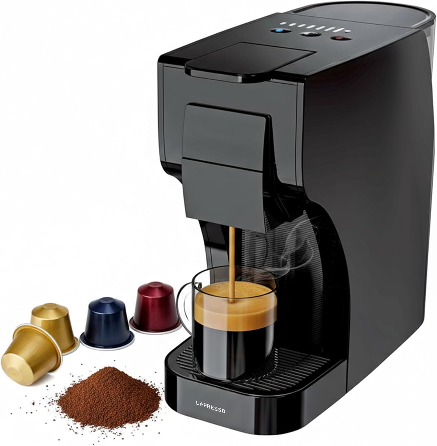LePresso Trezza 3 In 1 Capsule Coffee Maker