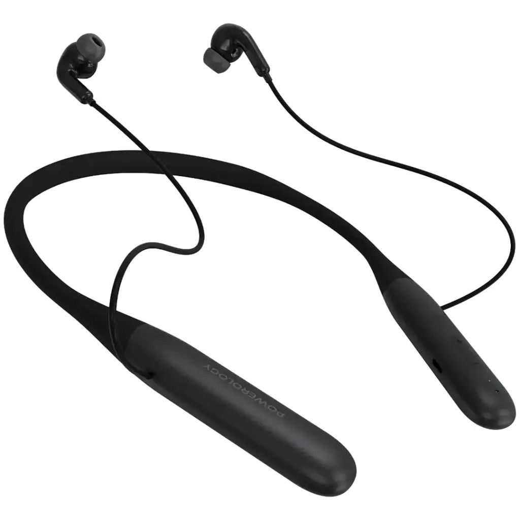 Powerology ToneFlex Wireless Neckband Earphones -BlacK