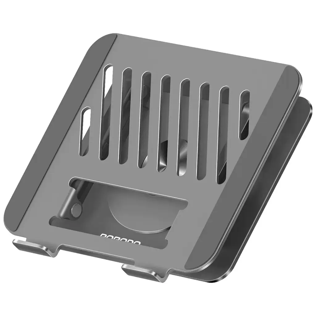 Porodo Foldable Laptop Stand with Magsafe Holder with 360 Rotatable - Dark Grey