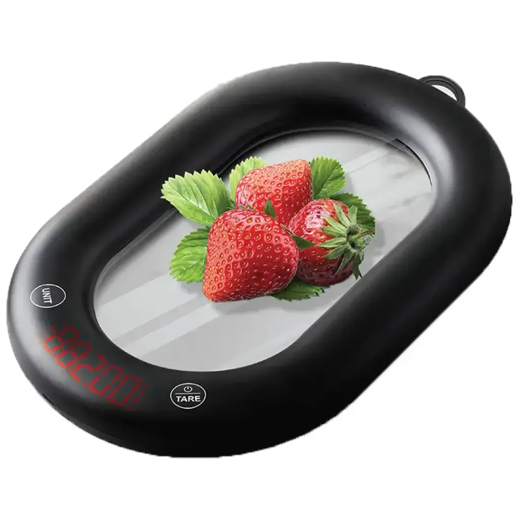 Porodo Glass Design Lifestyle Bluetooth Rechargeable Digital Smart Kitchen Scale