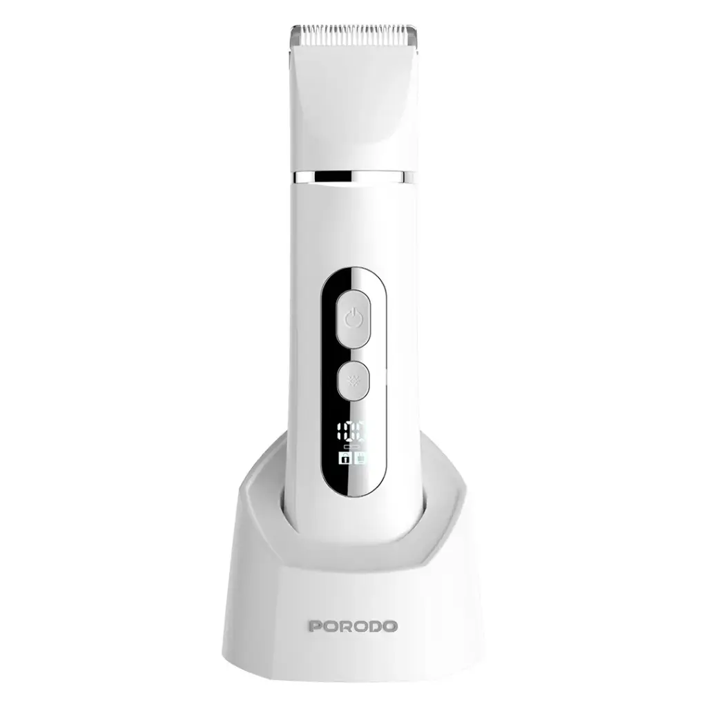 Porodo Lifestyle 4 in 1 Trimmer with Base and Light