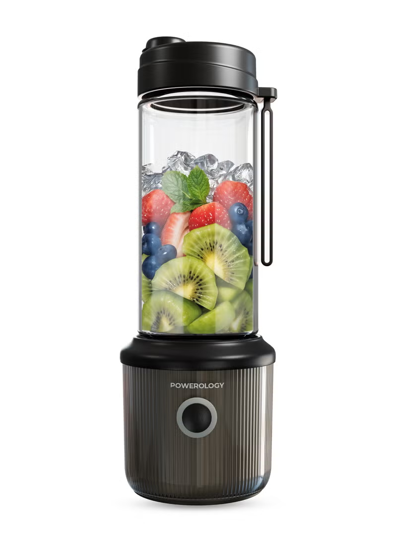 Powerology Press & Refresh Portable Blender 450ml 2500mAh 6 Blades 126W