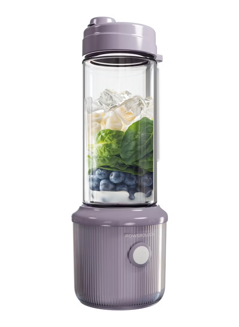 Powerology Press & Refresh Portable Blender 450ml 2500mAh 6 Blades 126W