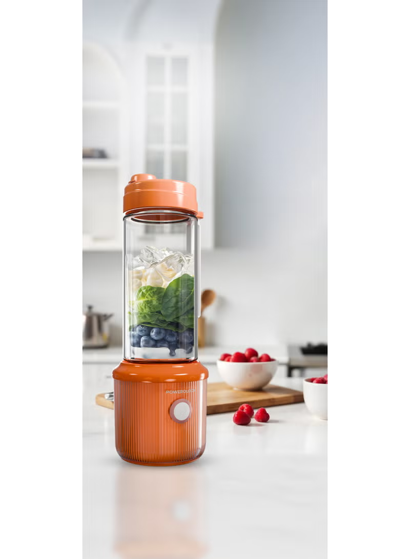 Powerology Press & Refresh Portable Blender 450ml 2500mAh 6 Blades 126W