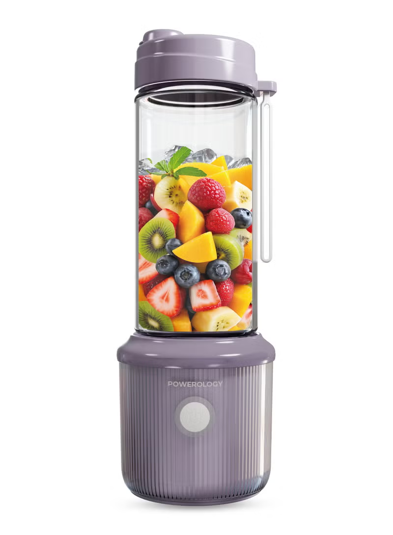 Powerology Press & Refresh Portable Blender 450ml 2500mAh 6 Blades 126W