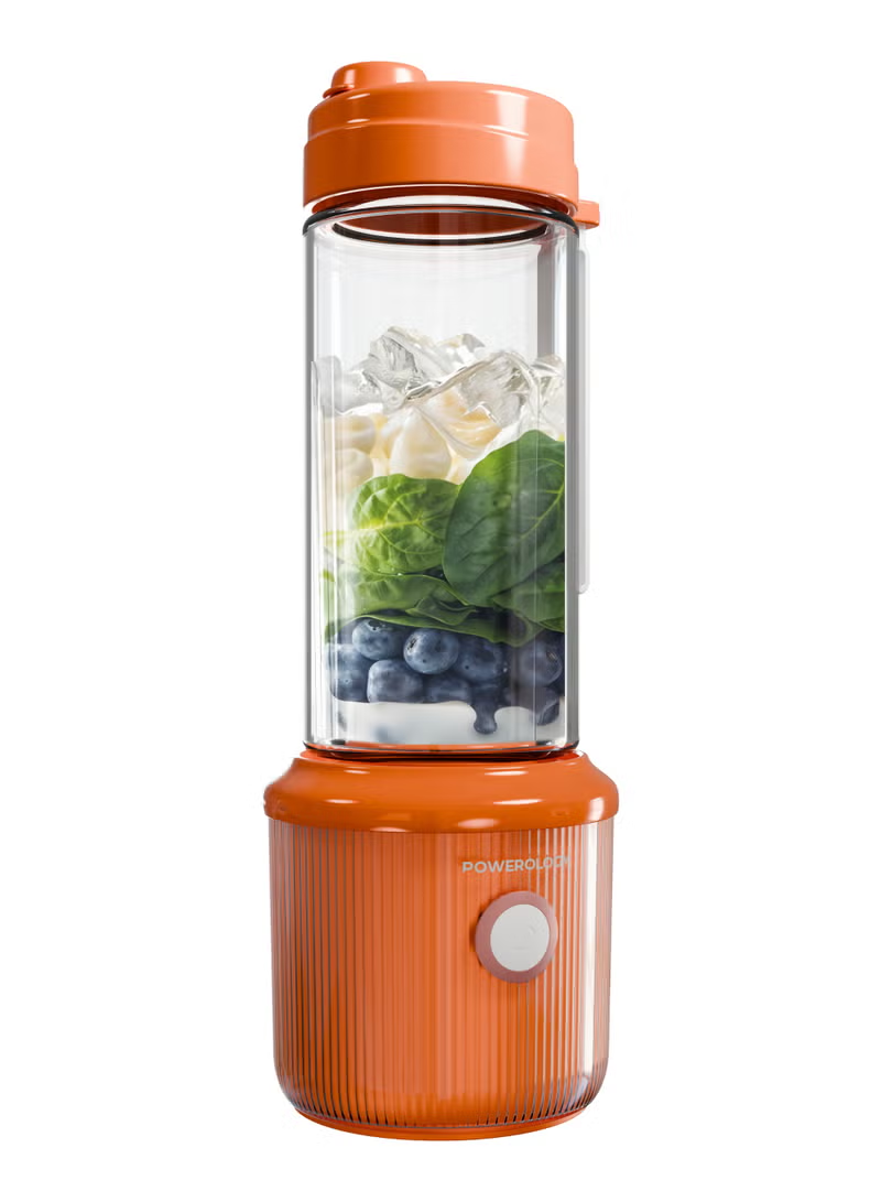 Powerology Press & Refresh Portable Blender 450ml 2500mAh 6 Blades 126W